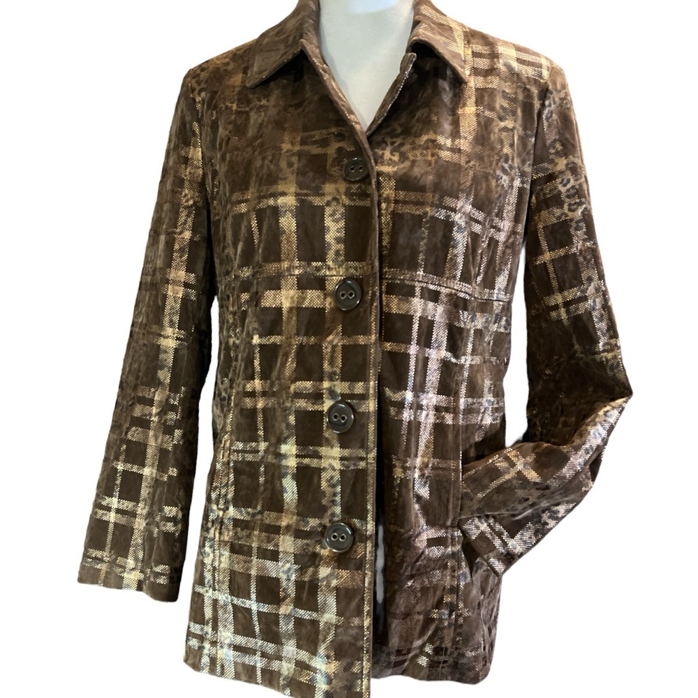 Bamboo Traders petite brown/shimmery jacket. Size medium